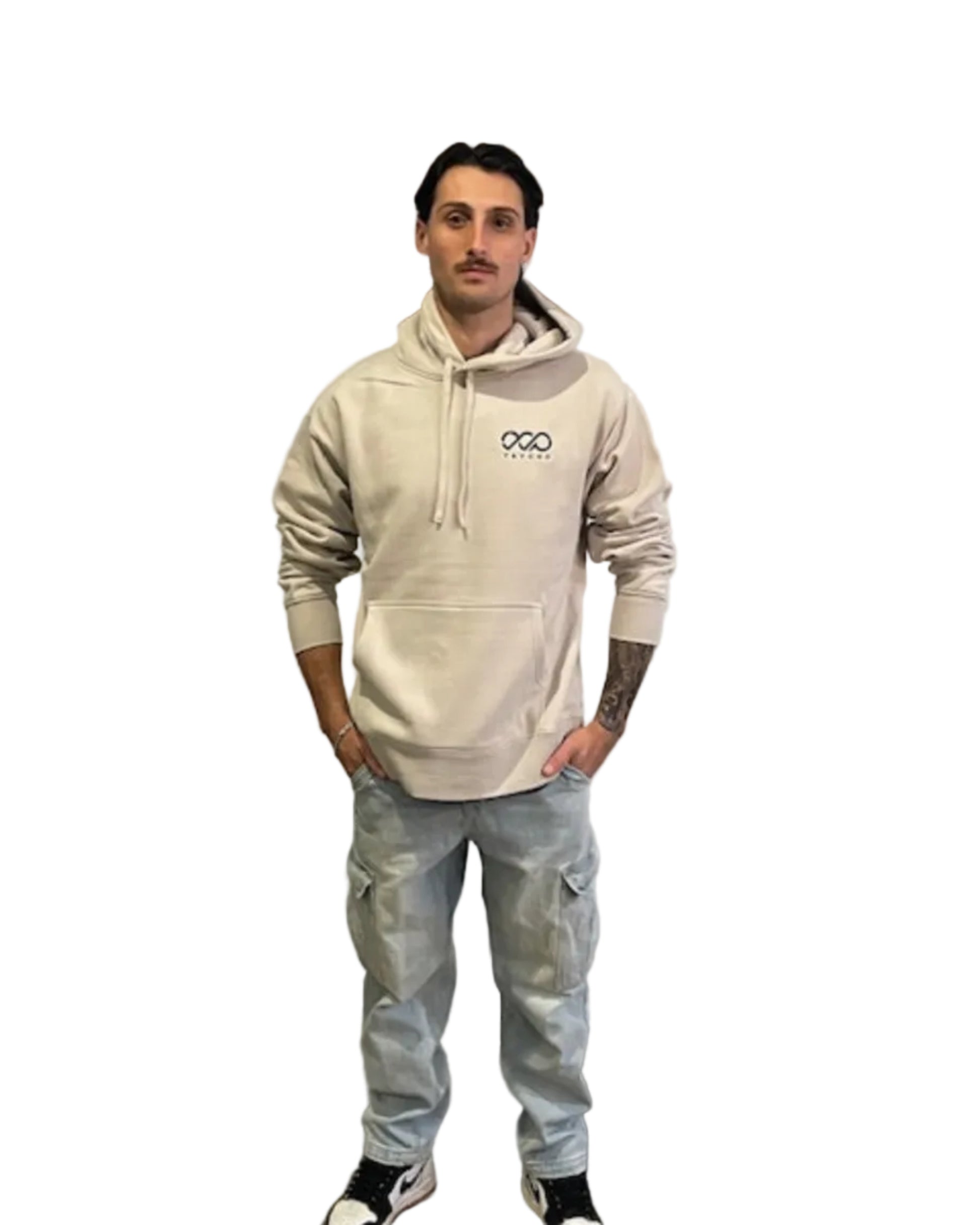 Model is 180cm tall and wearing a size M hoodie