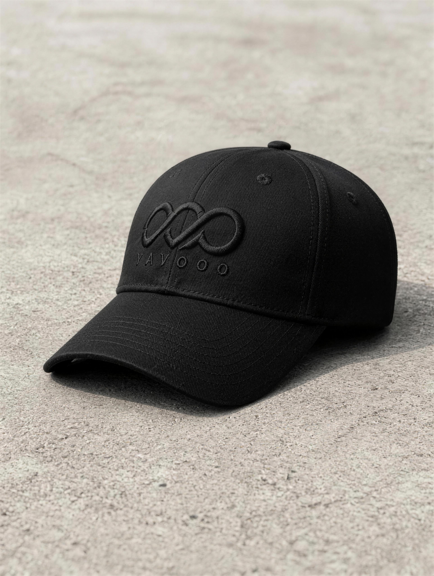 YAVOOO Headwear Cap – Streetwear Snapback Melbourne, Flat Lay Concrete 3/4 Angle